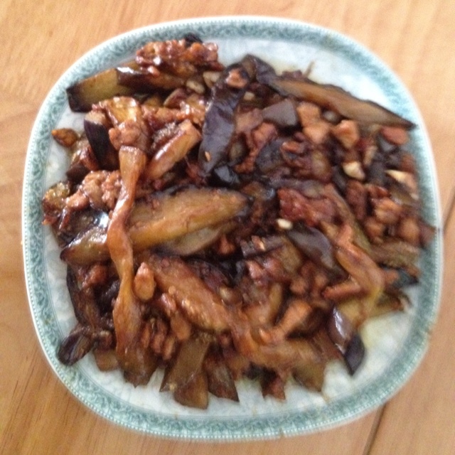 酱爆肉末茄子