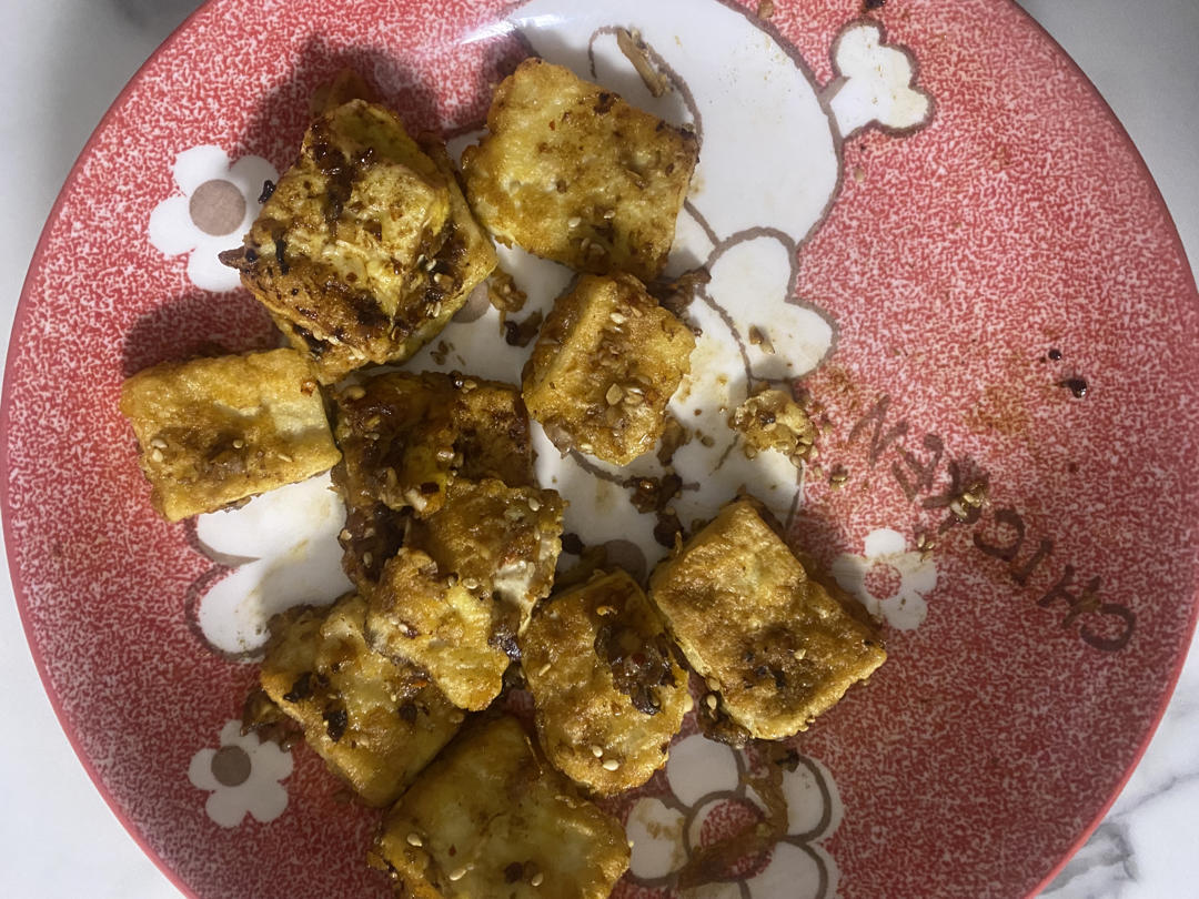 完胜路边摊：香煎孜然豆腐