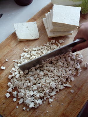 粉条豆腐丸子的做法 步骤1