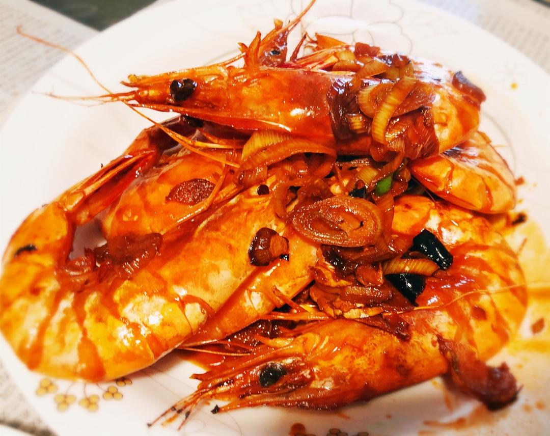 快手红烧大虾🍤的做法