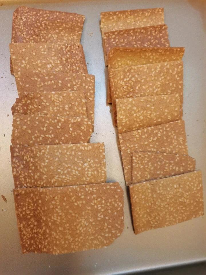 💡消耗蛋清.芝麻薄脆饼