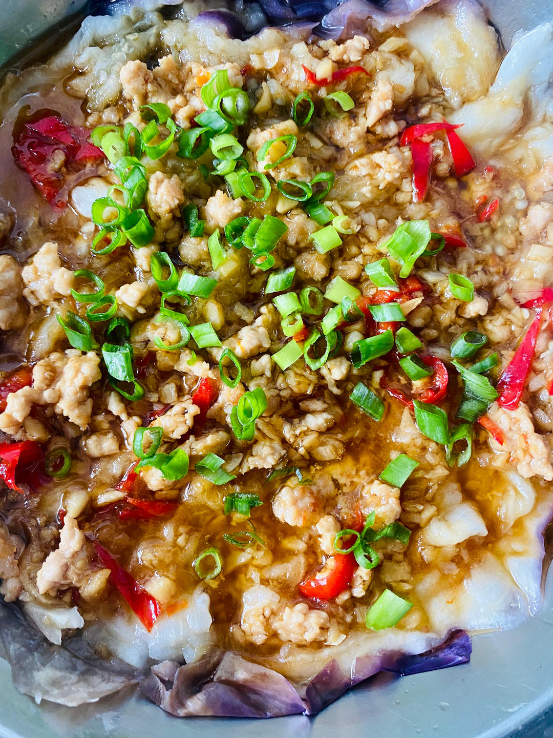 蒜蓉茄子，比烧烤摊的还好吃！