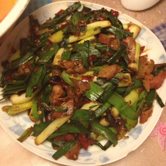 青蒜炒腊肉