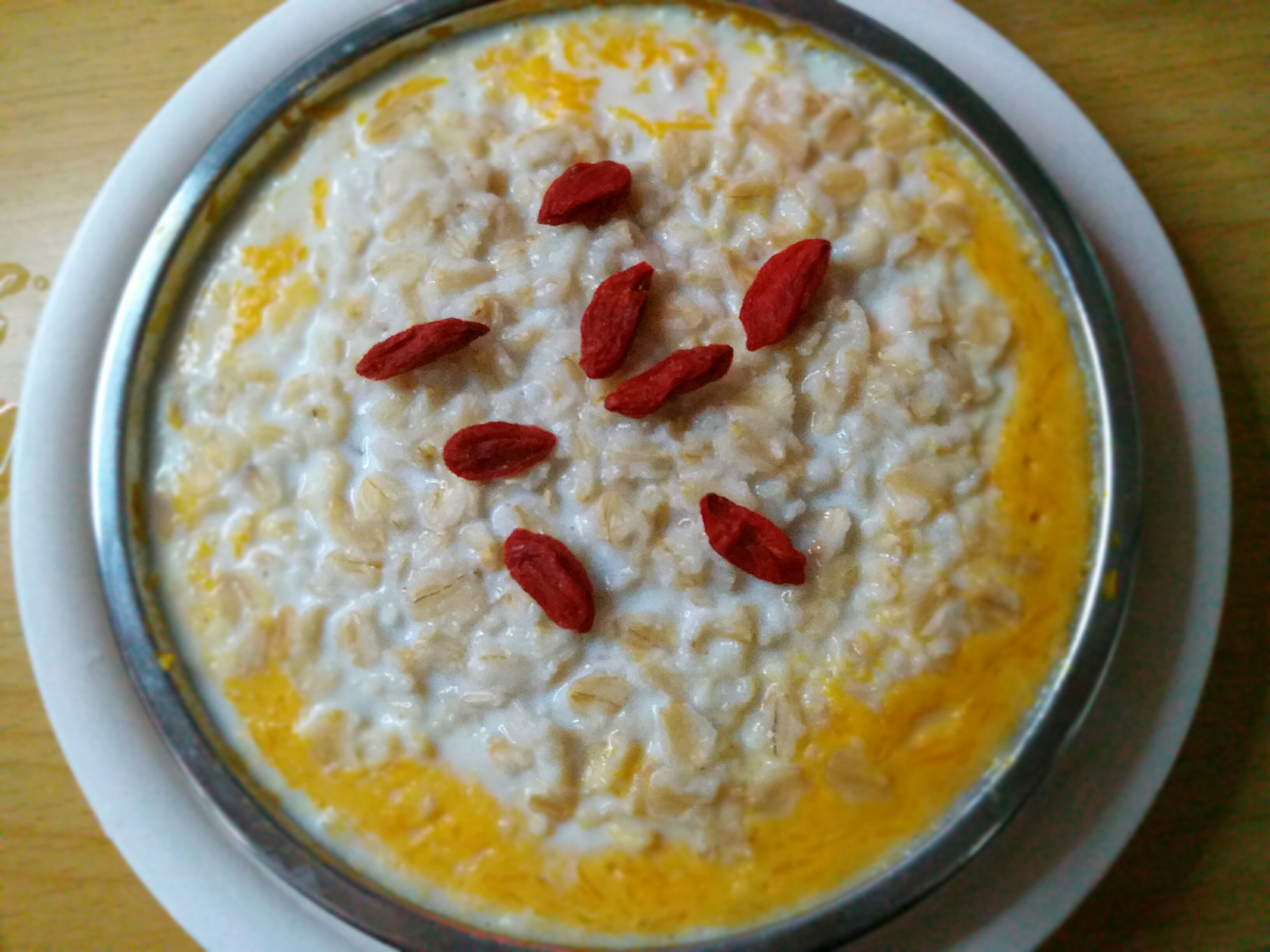 【快手元气早餐】(二合一)牛奶燕麦南瓜蛋羹的做法