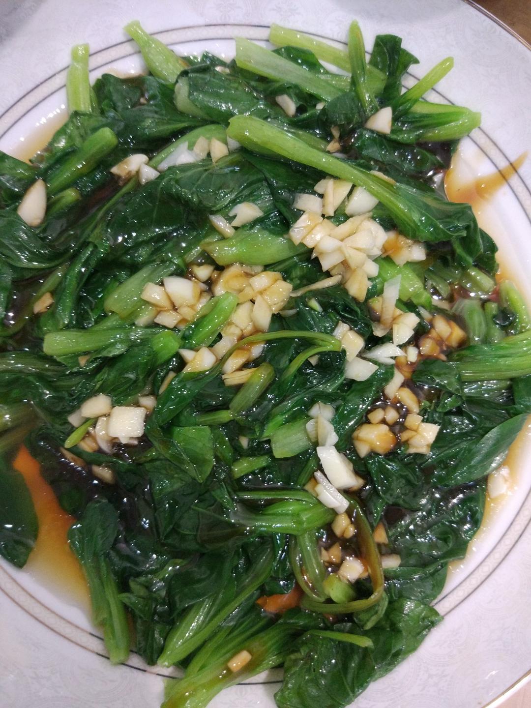 鸡毛菜的最佳打开方式：白灼鸡毛菜