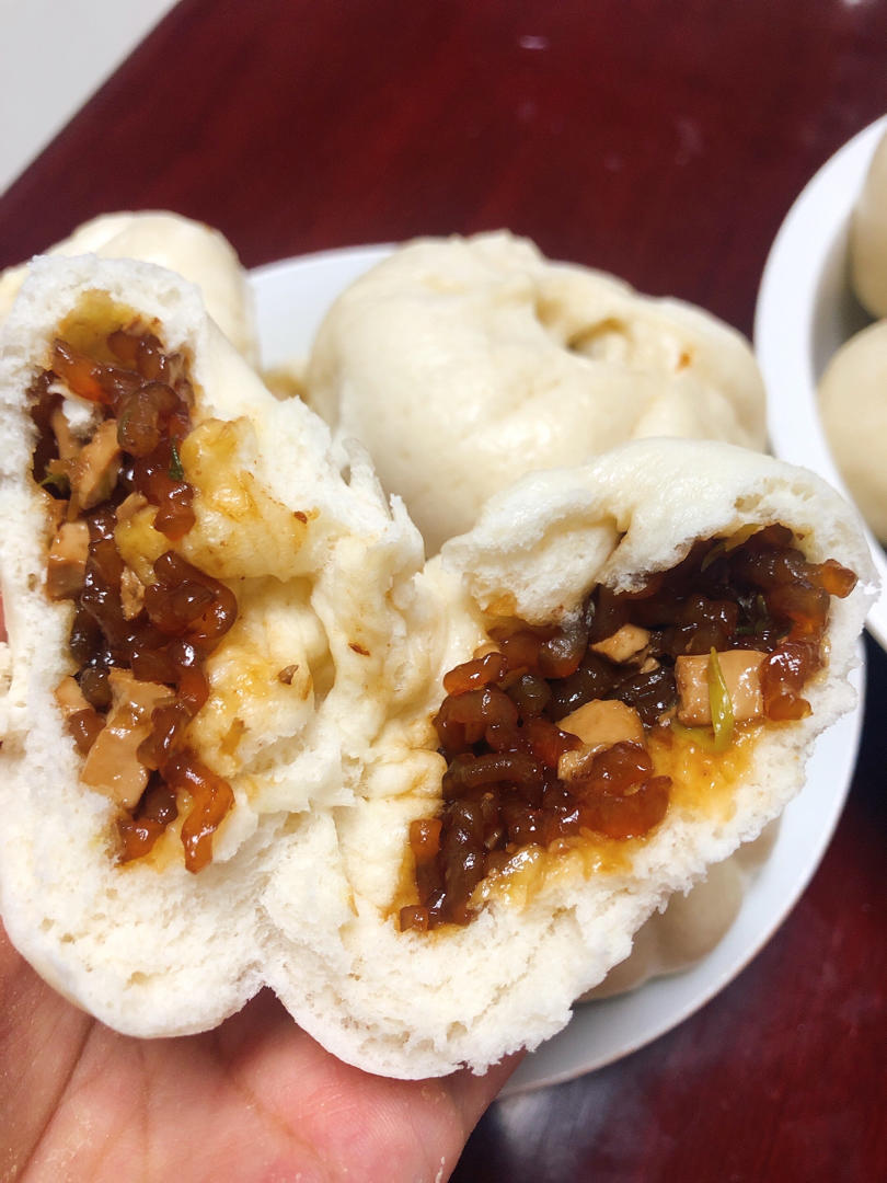 比肉香！酱豆腐粉条馅儿全素大包子