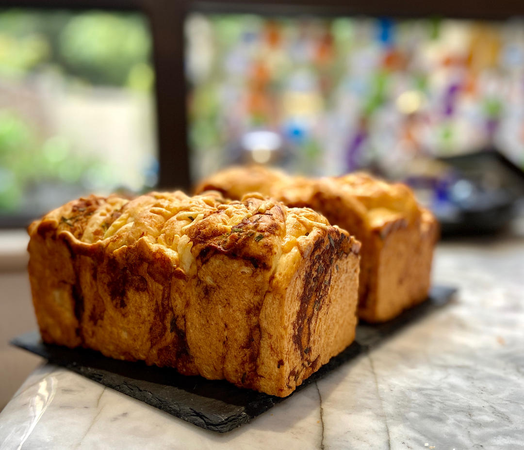 肉松香葱吐司（四种整形手法）