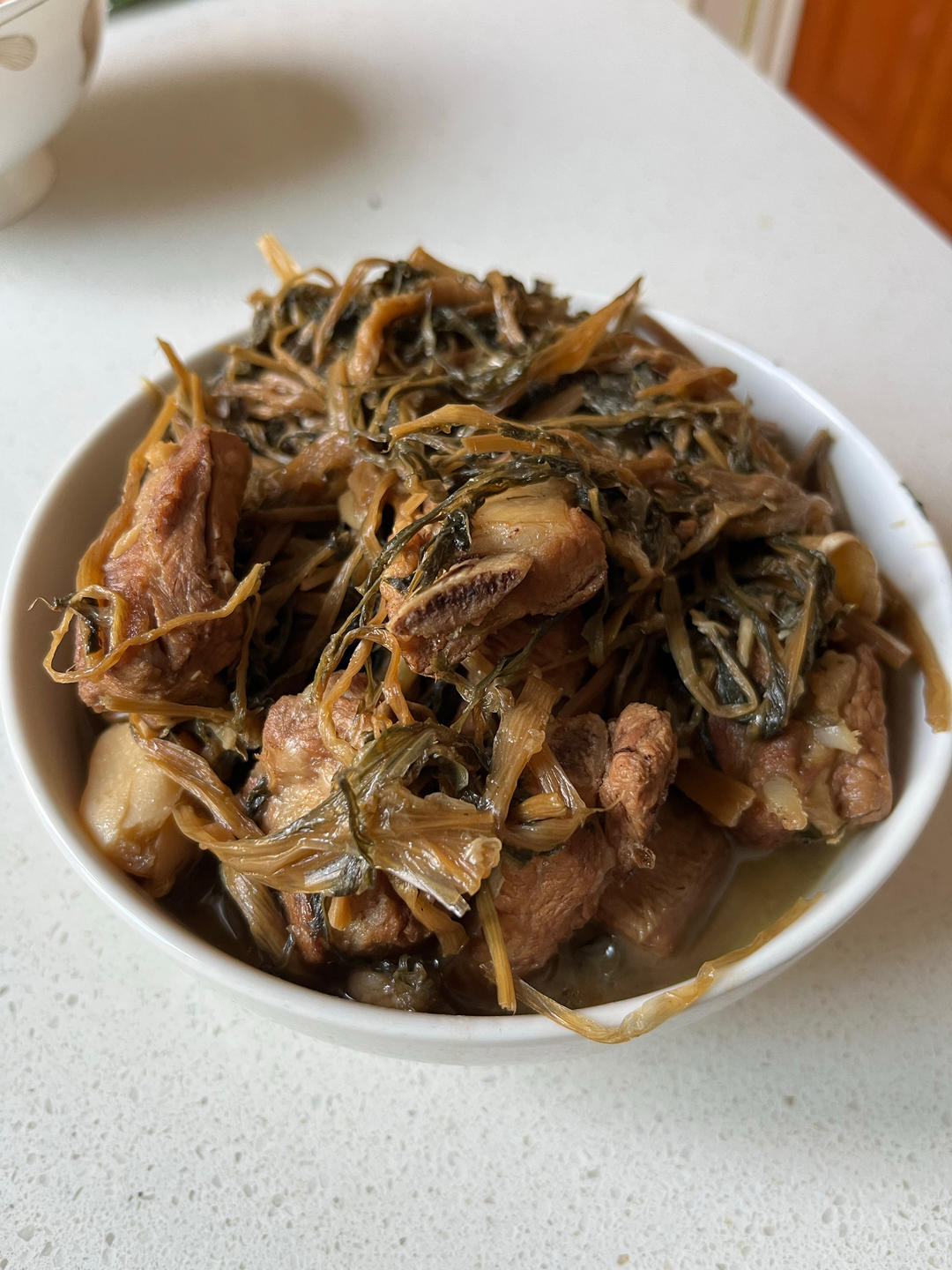 美味无敌的菜干炖排骨-台州的经典硬菜