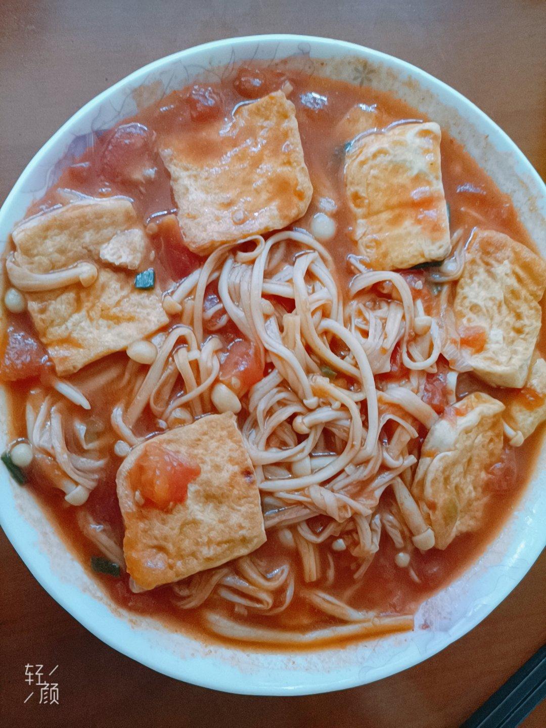 金针菇烧日本豆腐