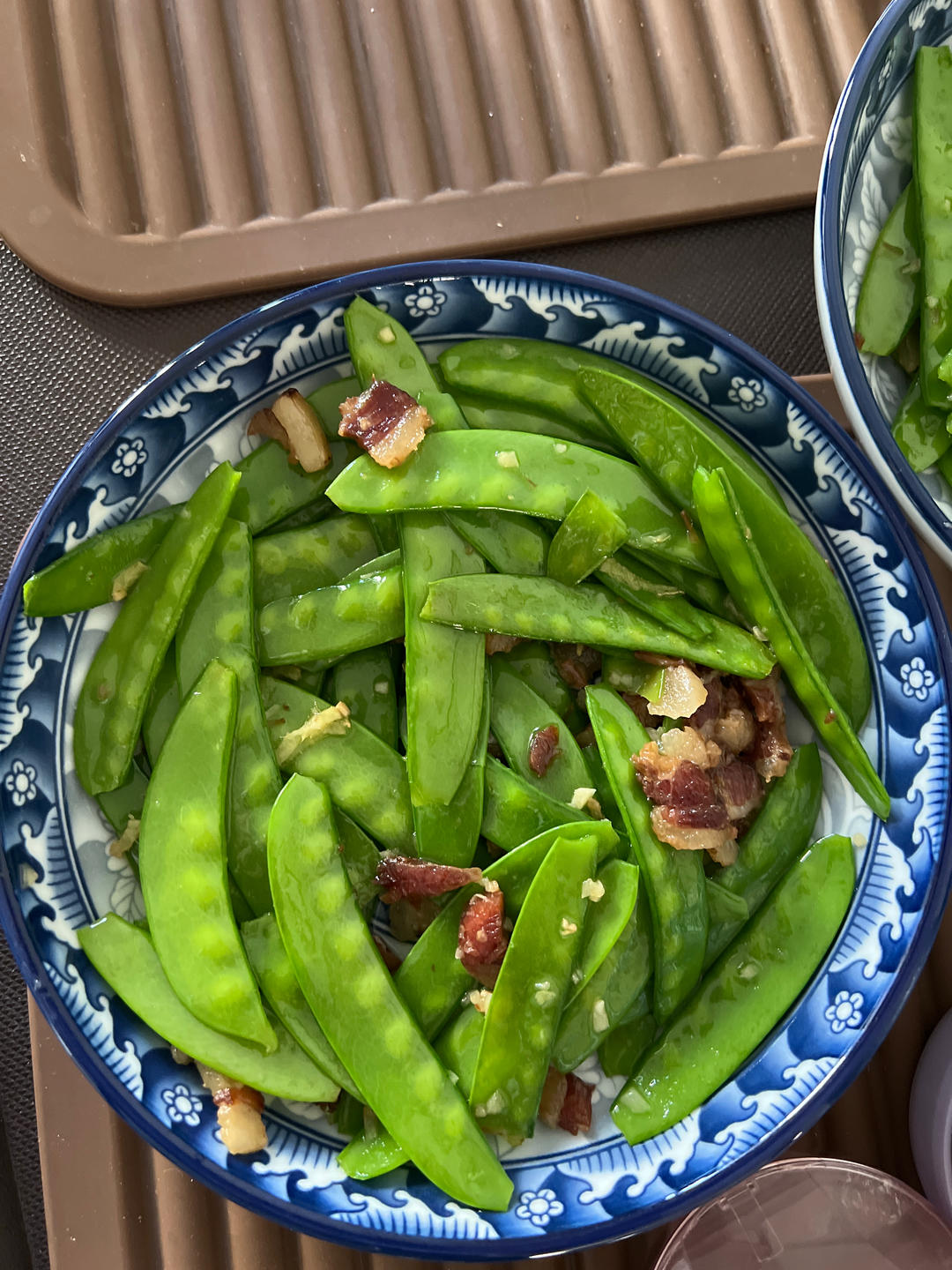 腊肉炒荷蘭豆