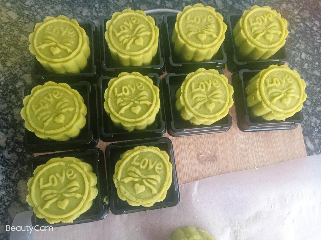 绿油油的奶香豌豆糕🌱（少糖少油版）