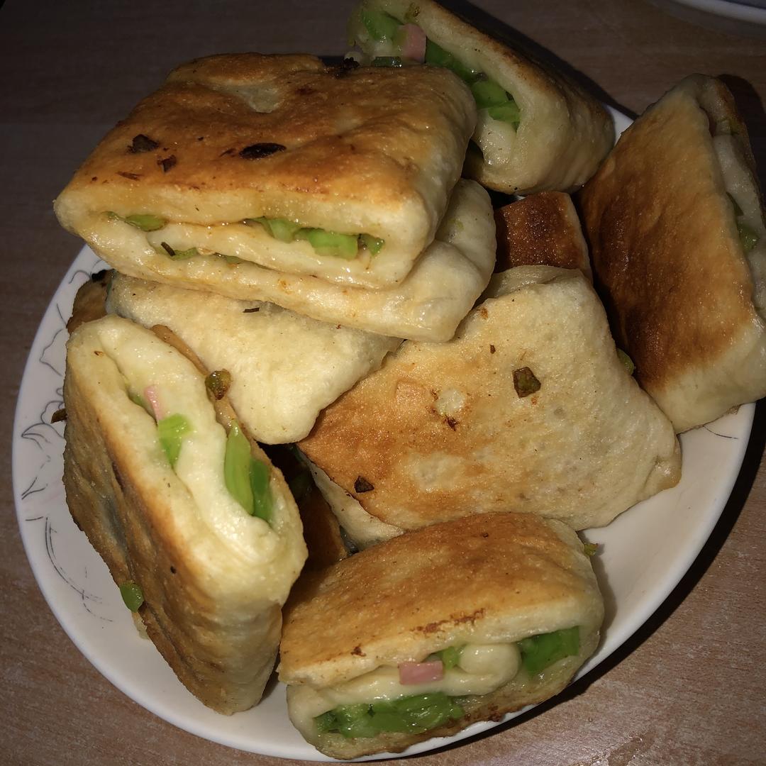 怀恋学生时代青椒饼的做法