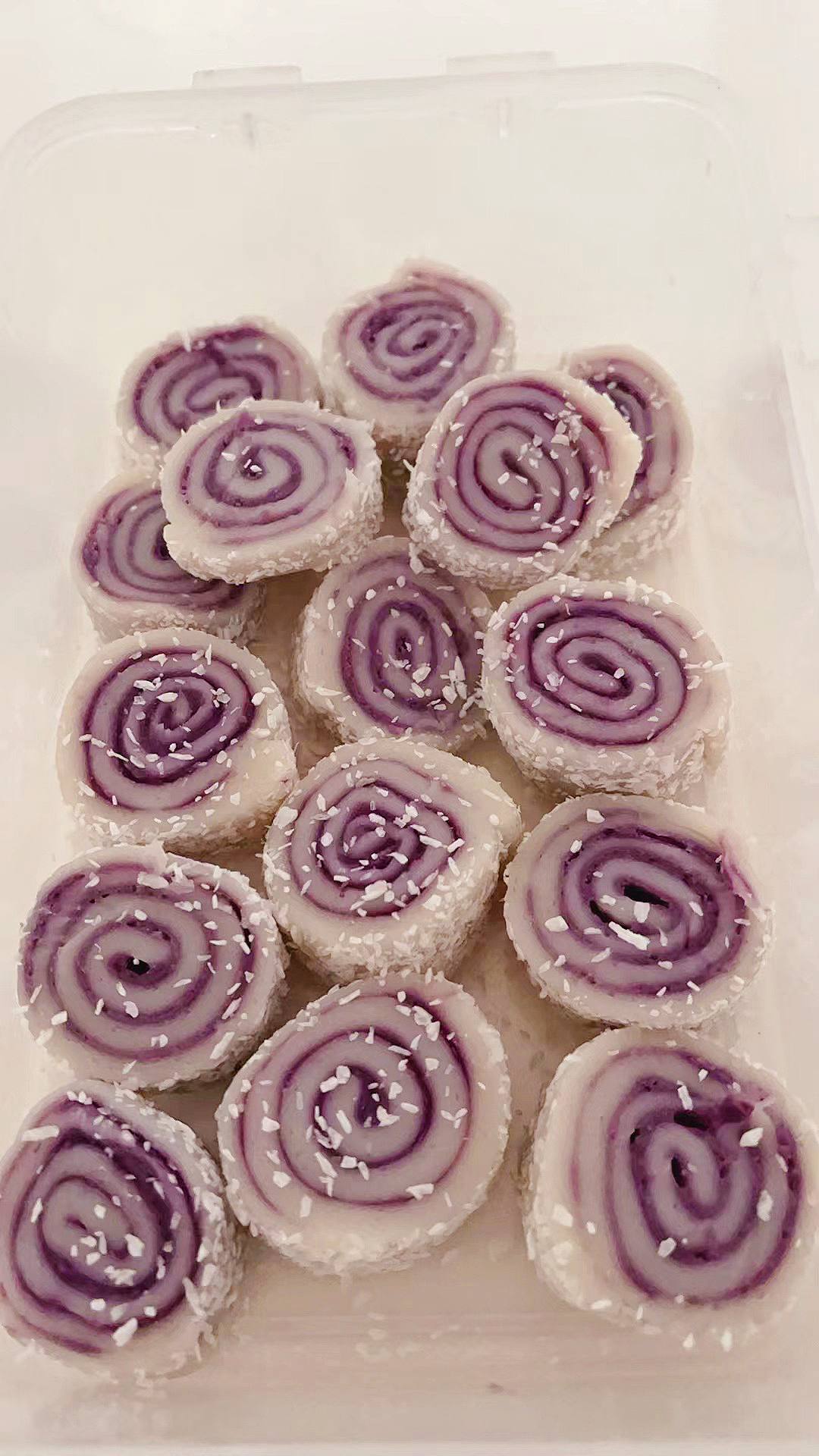 凉糕：紫薯卷卷