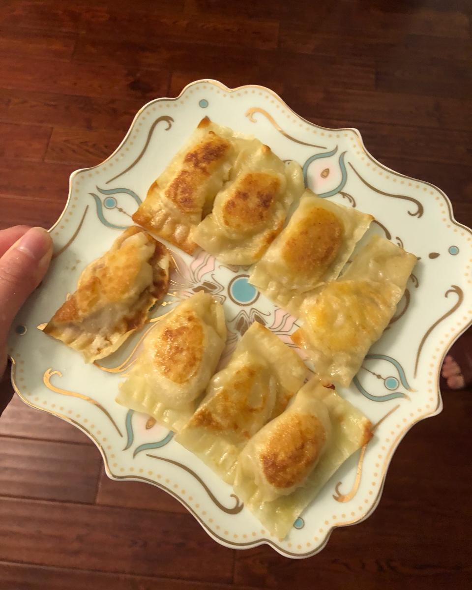 馄饨皮香蕉派