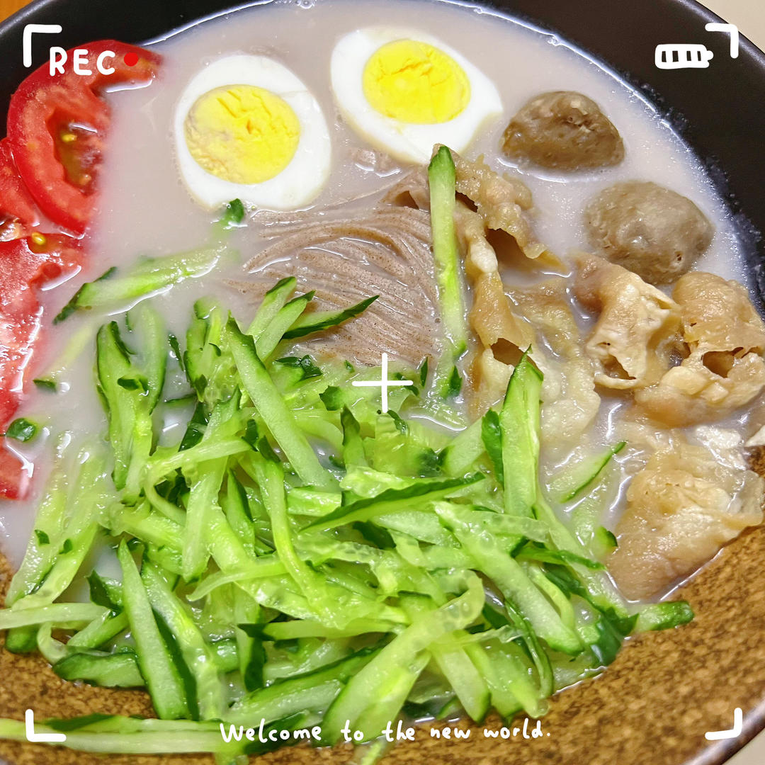 豆浆荞麦面