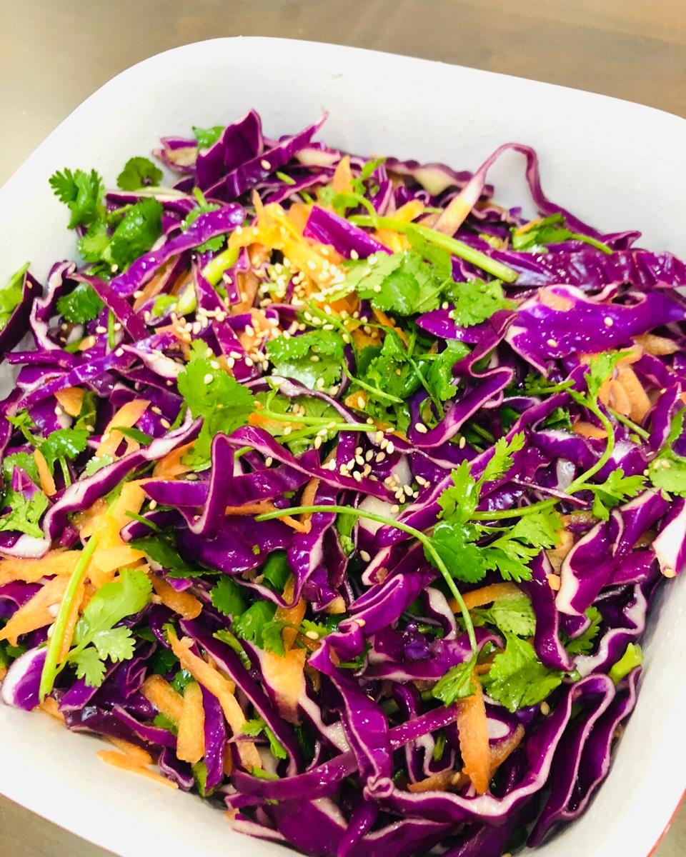 白芝麻凉拌紫甘蓝