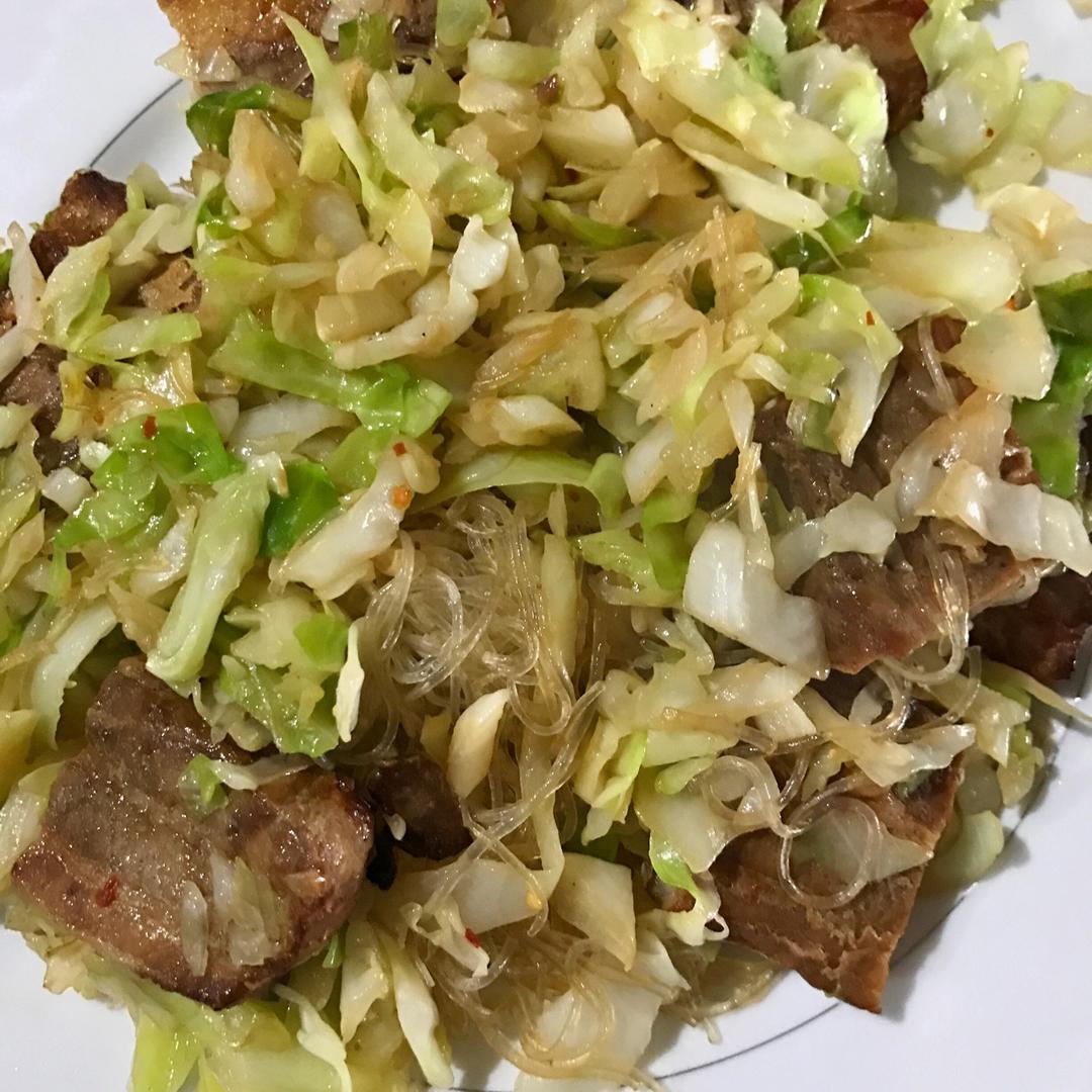 白菜炒粉丝