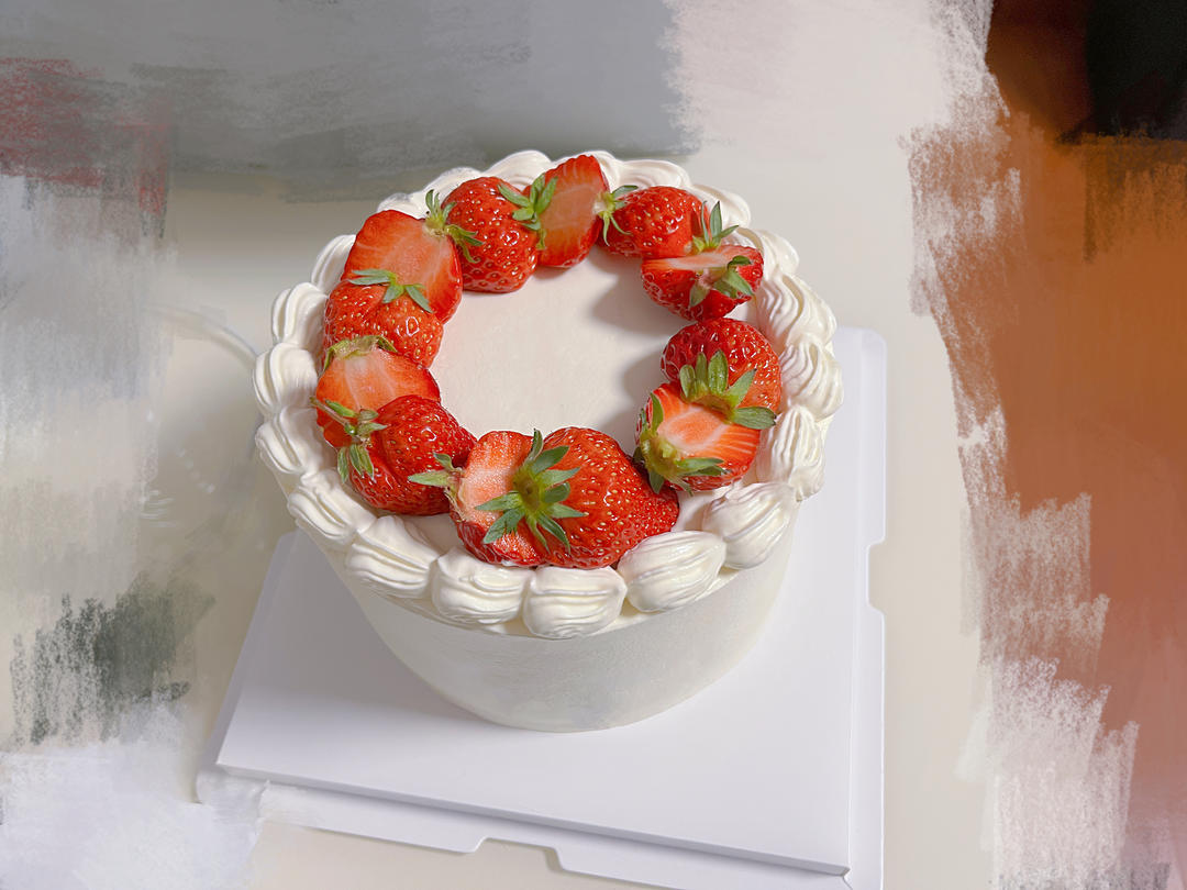 草莓淡奶油蛋糕