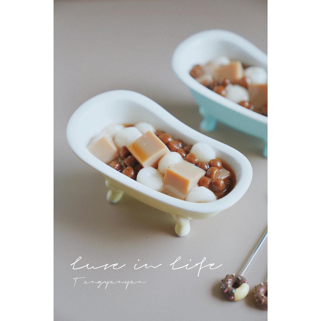 白玉奶茶冻