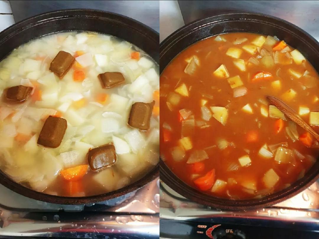 日式咖哩歐姆蛋包飯的做法 步驟4