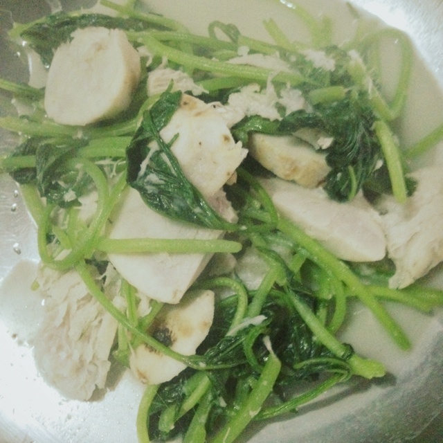 花蚬芋头番薯叶（两味）