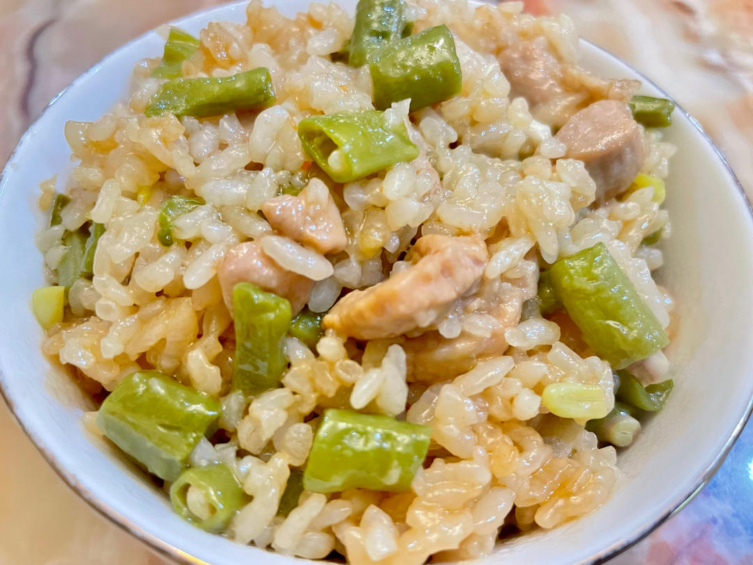 豆角焖肉饭（电饭煲）