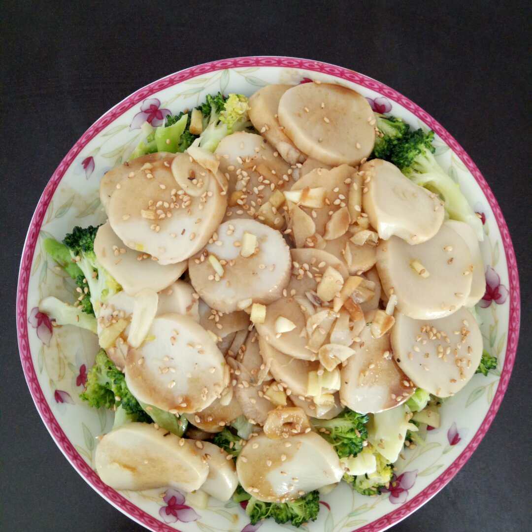 杏鲍菇扣西兰花