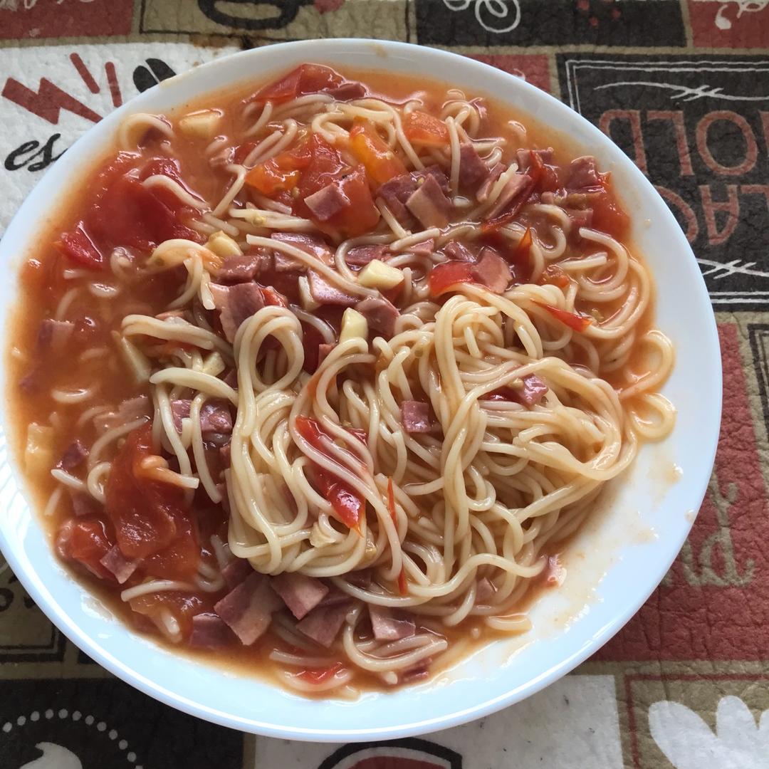 培根番茄意大利面