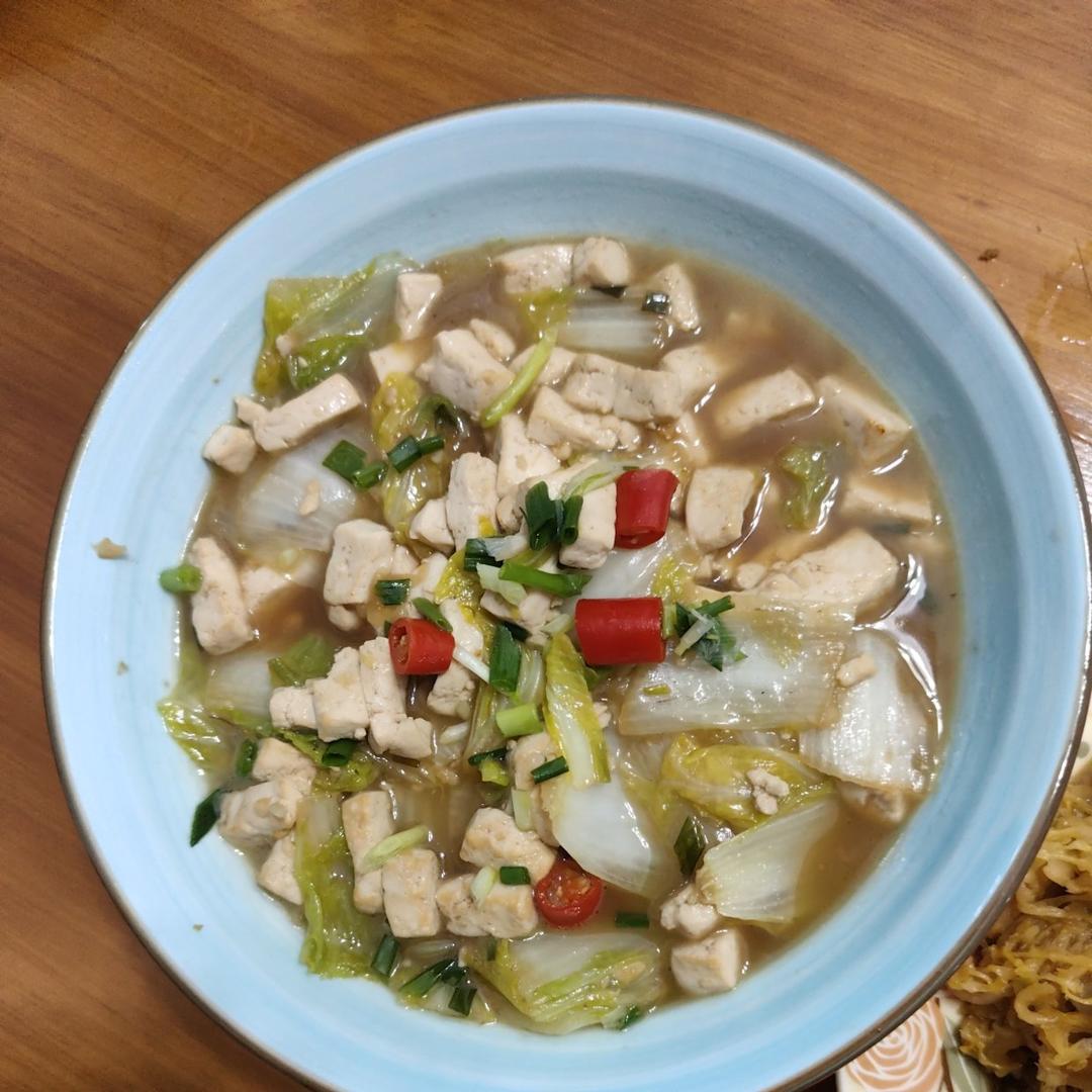 白菜豆腐这样做😋连汤汁都不剩🔅鲜美又美味