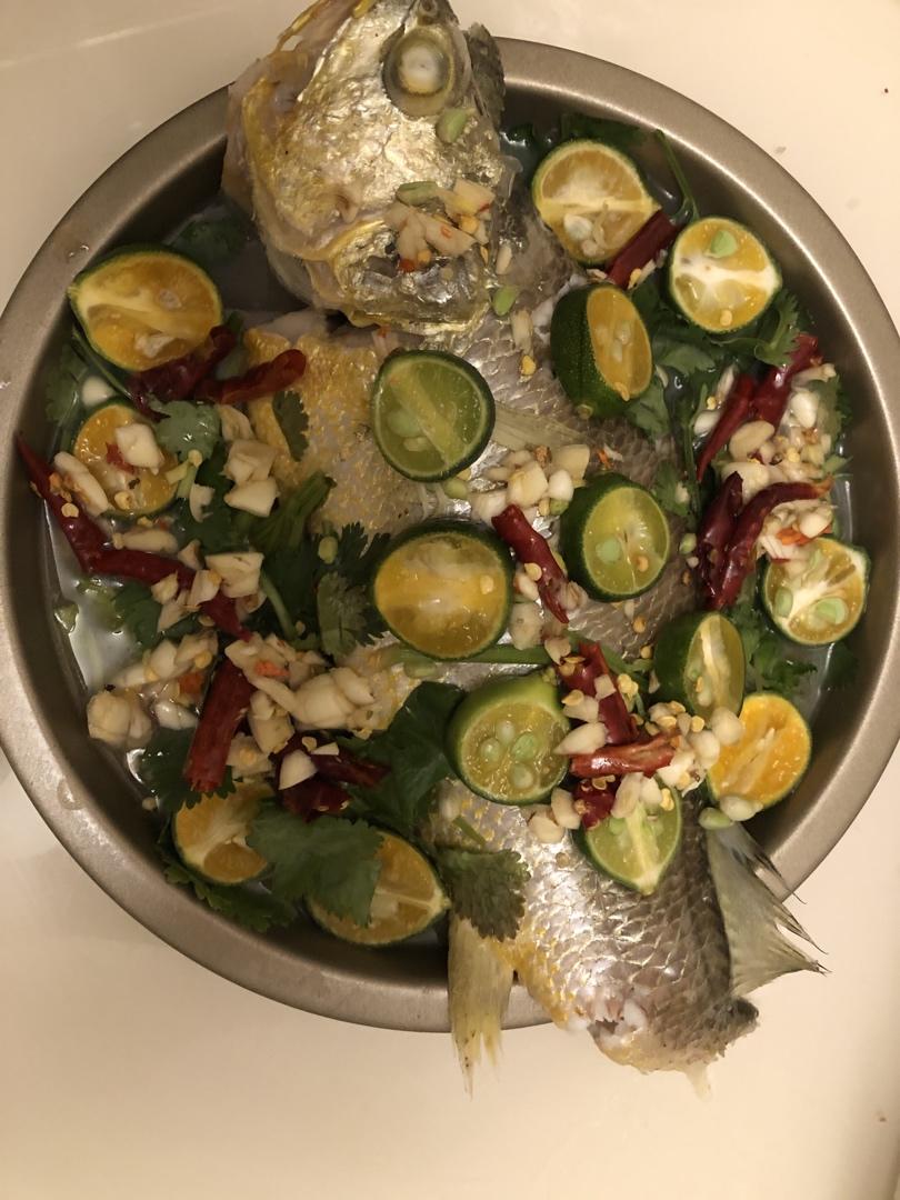 泰式青柠檬蒸鱼