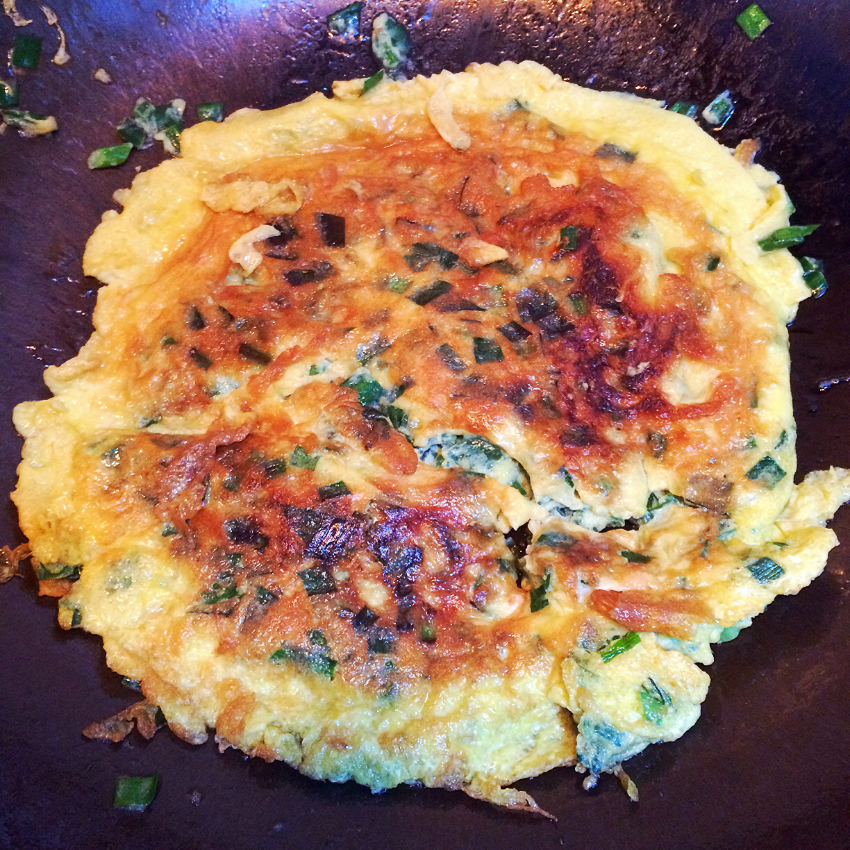 韭菜鸡蛋饼