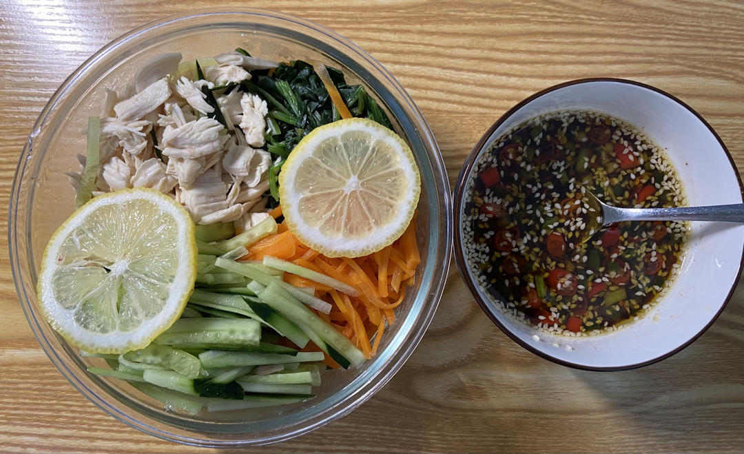 ‼️低脂美味💥让你无法抗拒的🍋酸辣凉拌鸡丝