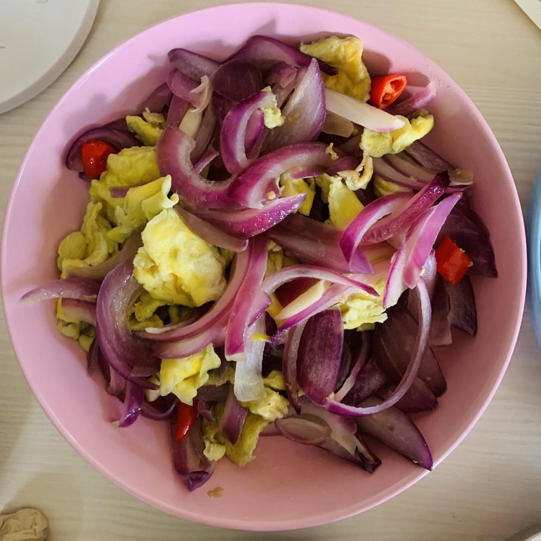 简单又好吃的洋葱炒鸡蛋