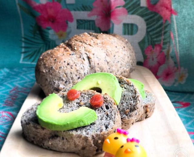 🍽无糖无油藜麦奇亚籽芝麻等等等全麦欧包🥖🍽的做法