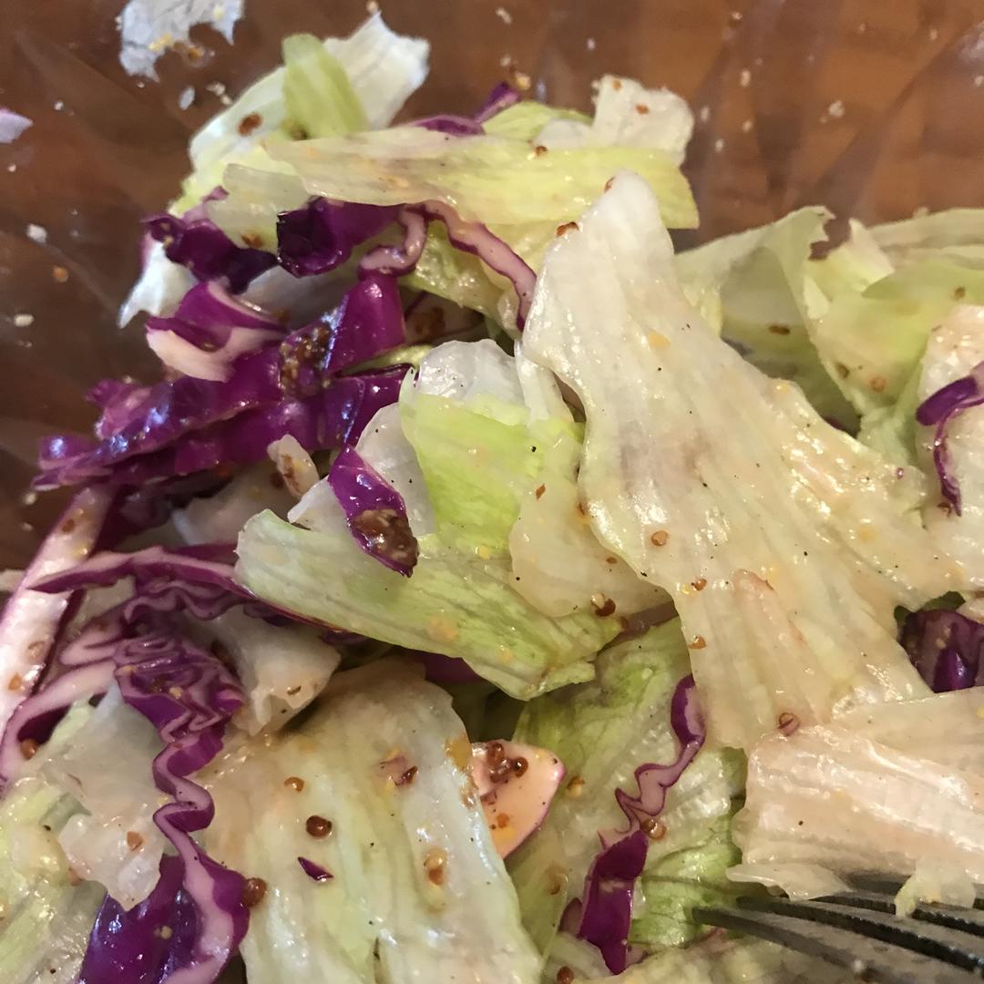 蔬菜考伯沙拉+油醋汁