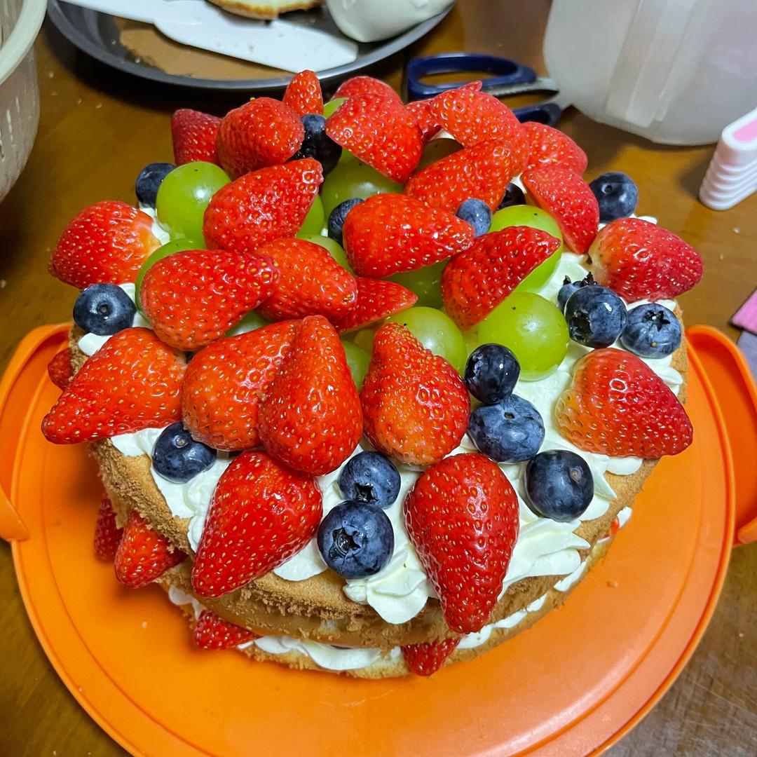 8寸裸蛋糕的做法