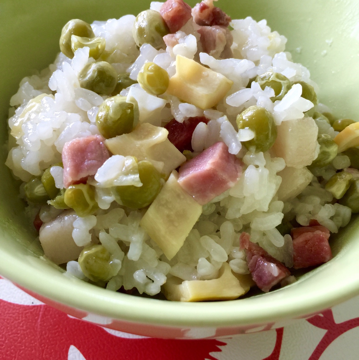 清水加冰做的立夏饭蚕豆饭