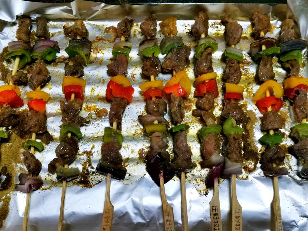 多彩牛肉串