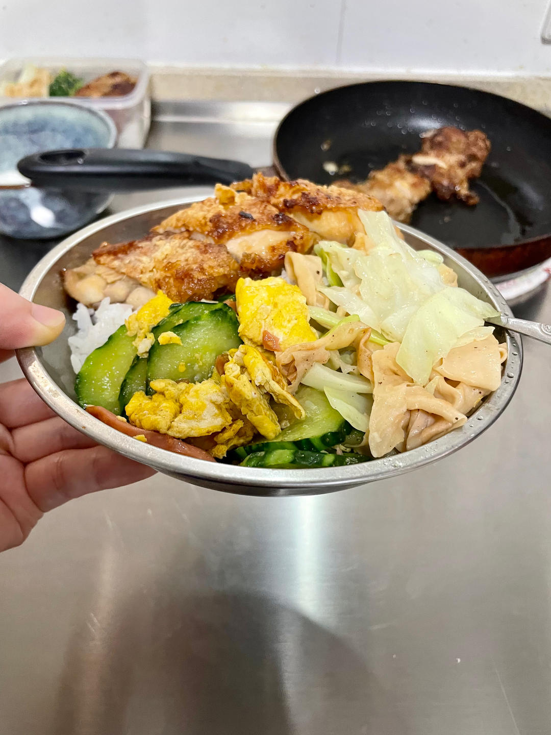 家常快手下饭菜 | 黄瓜鸡蛋炒火腿肠