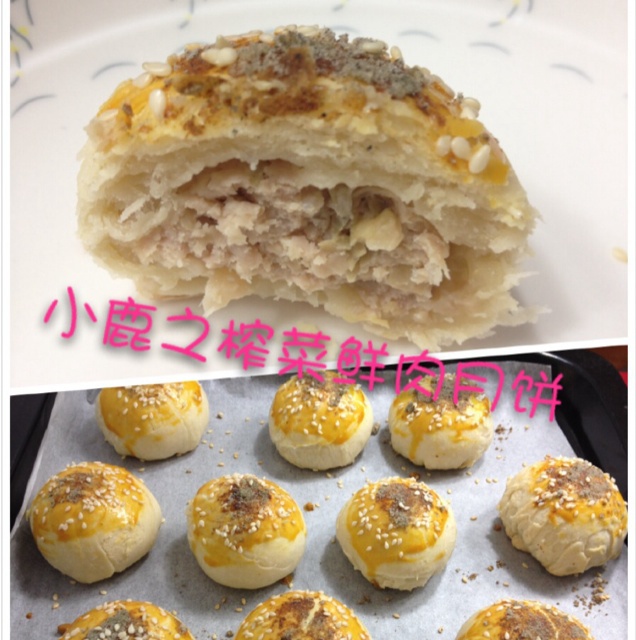 苏式榨菜鲜肉月饼