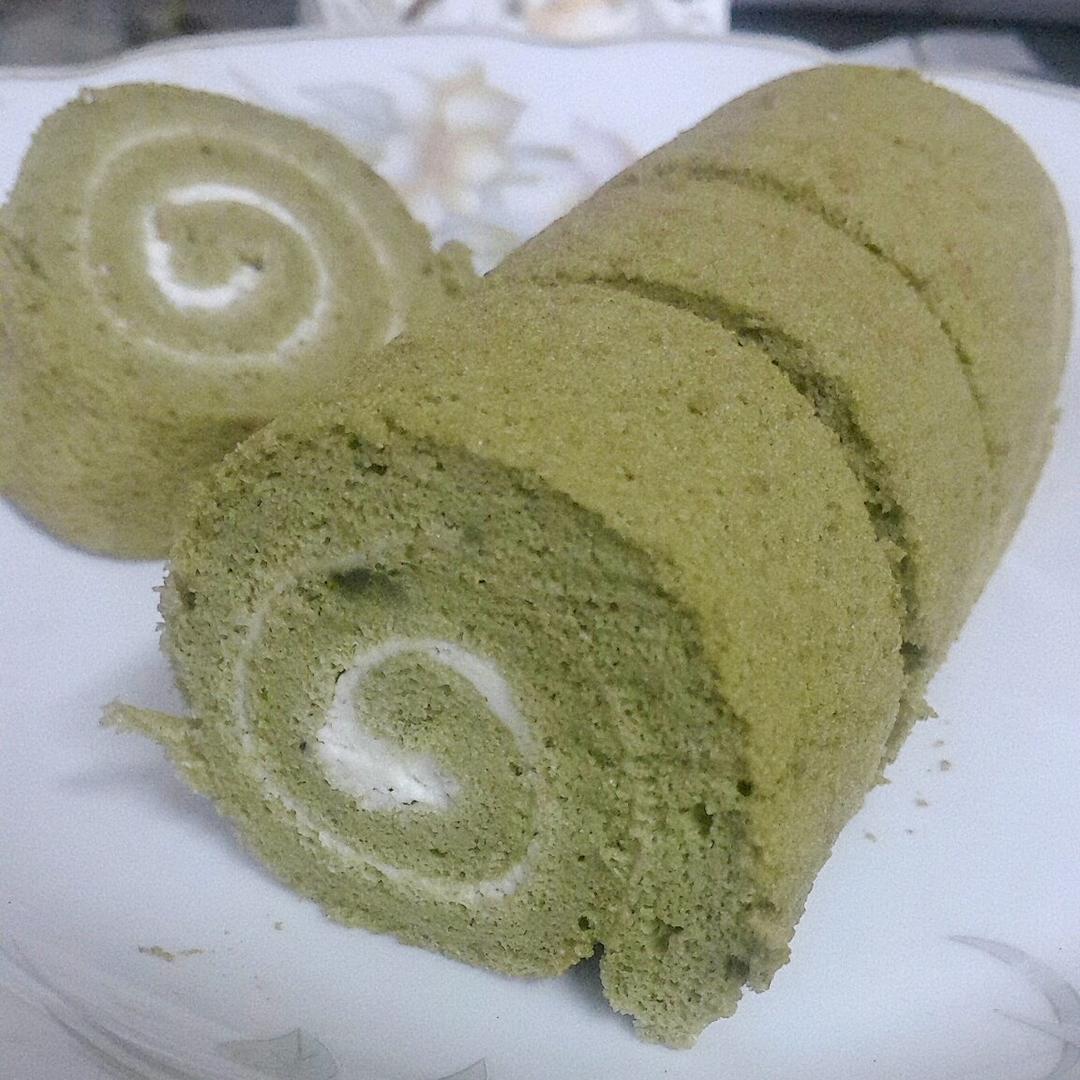 抹茶蜜豆蛋糕卷