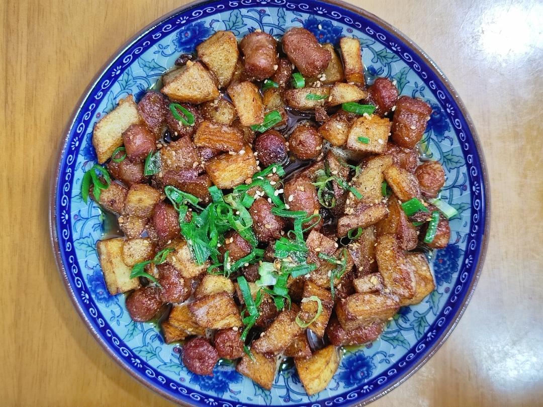 烧烤风味的土豆小香肠