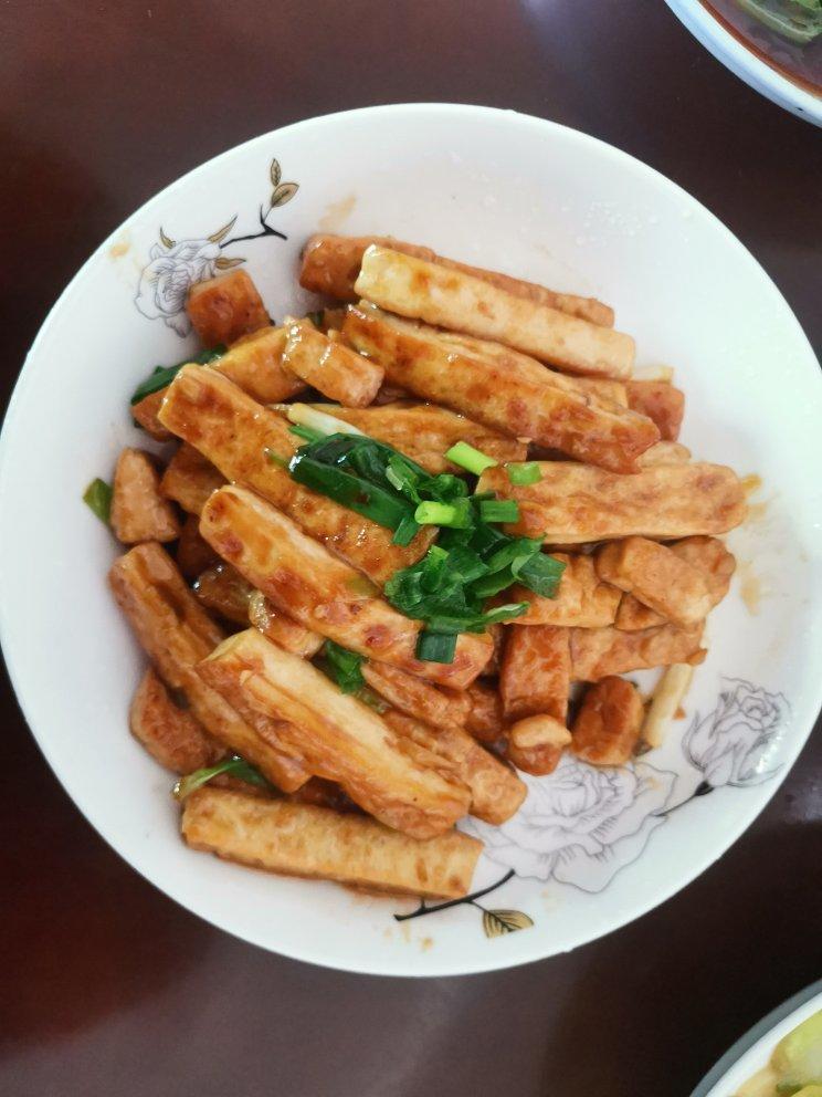 葱烧豆腐