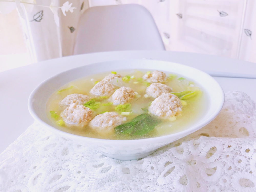 豆腐丸子汤—超级软嫩宝宝最爱的做法 步骤10
