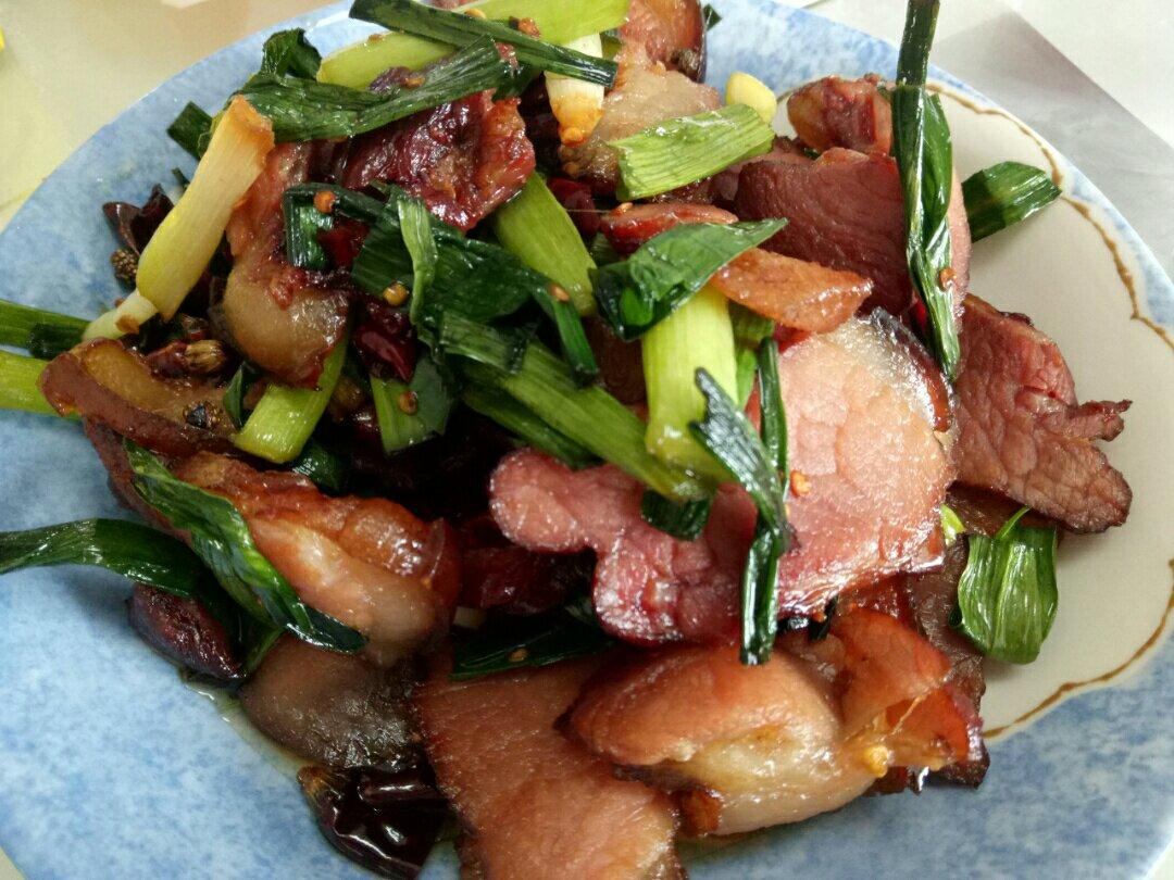 青蒜炒腊肉