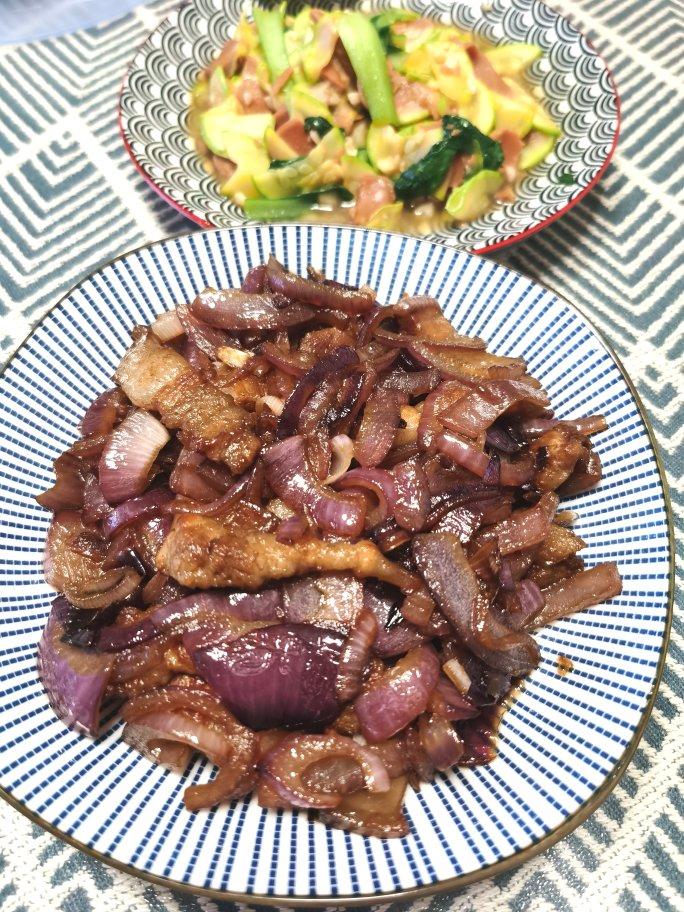 家常小炒肉(洋葱青椒五花肉)