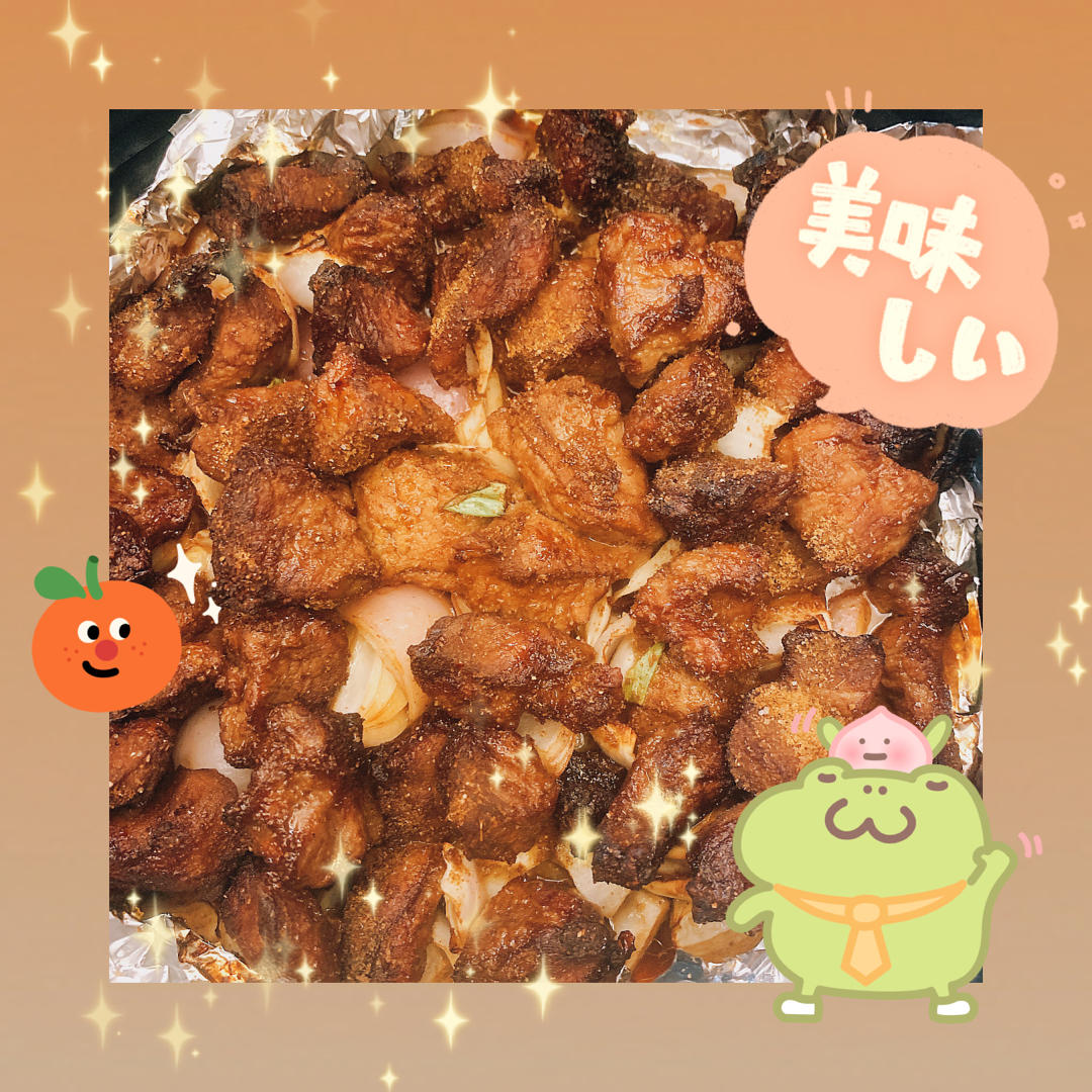 孜然羊肉—空气炸锅