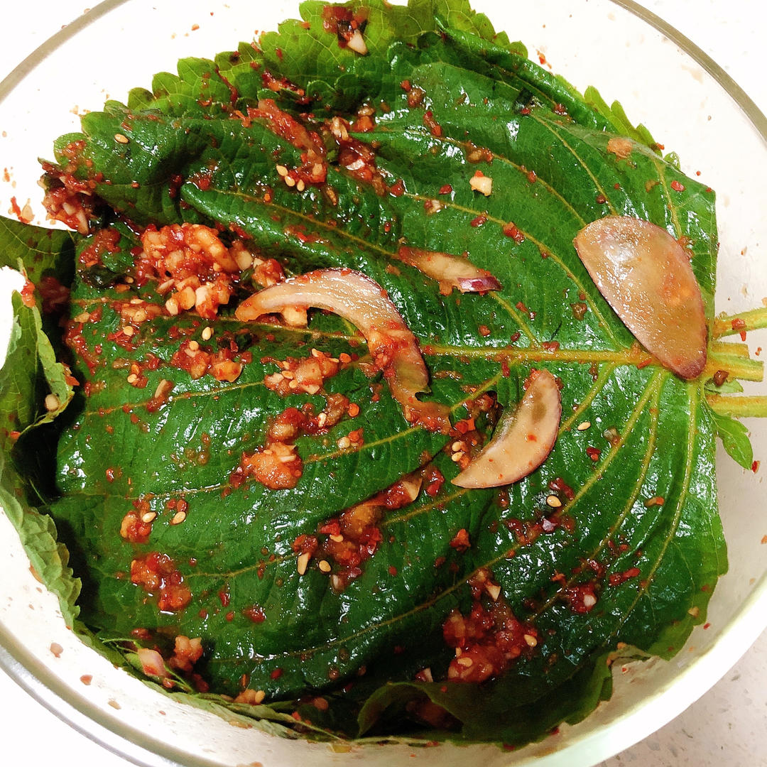 깻잎김치韩式苏子叶泡菜日常下饭小菜