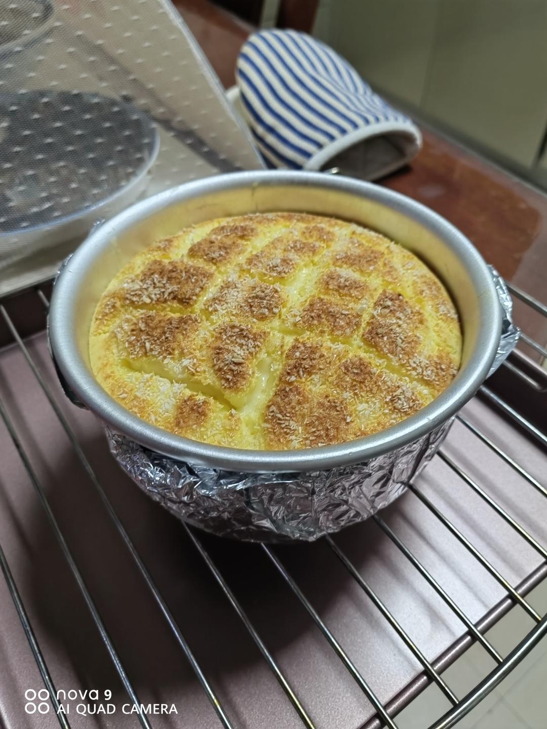 6寸香妃古早蛋糕零失败配方，烫面法口感湿润绵密屡试不爽，完胜戚风蛋糕