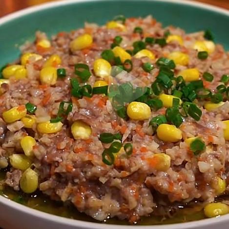 莲藕蒸肉饼的做法